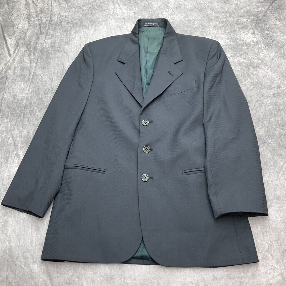 Nicole Miller NYC Blazer Womens 18R Gray Super 120s Italian Classic Career